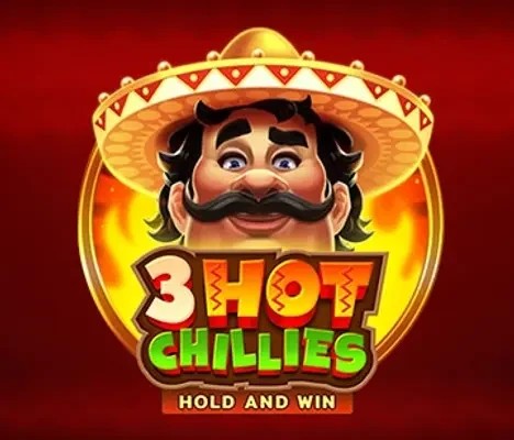 Slots logo of 3 Hot Chillies from 3 Oaks Gaming at ESC Casino