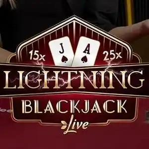 Lightning Blackjack slot visual from Evolution available on esc-online.casino