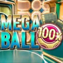 Mega Ball 100x logo by Evolution ESC Casino